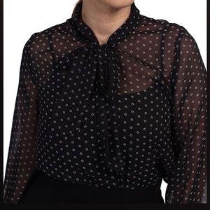 Retrolicious Flower Bow Top S